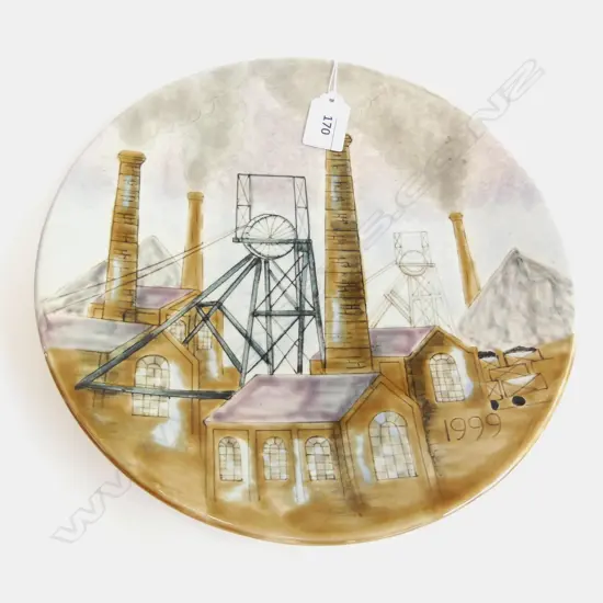 A Cobridge (Moorcroft associate) limited edition 1999 Year plate, limited edition 60/200,